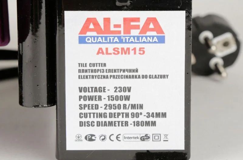 Плиткоріз водяний AL-FA ALSM15 1500 Вт 180 м 1533344793 фото