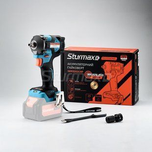 Акумуляторний гайковерт 400 Нм, 20В Sturmax IWM3202CRP M1 Series 2815258383 фото