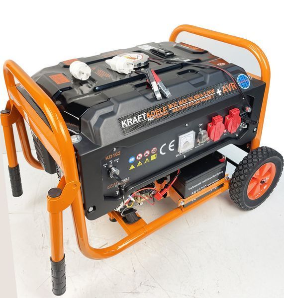 Бензиновий генератор 3500 w Kraft&Dele KD162 стартер+колеса Польща 1631424159 фото