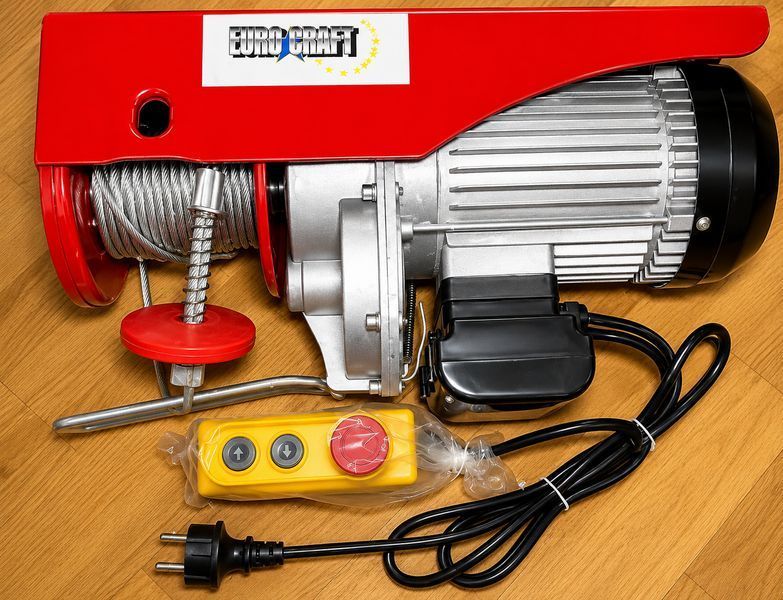 Тельфер електричний 500/1000 кг Eurocraft HJ 208 2000W 540837589 фото