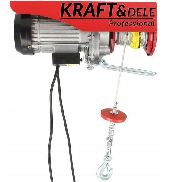 Тельфер електричний Таль 400/800 кг Kraft&Dele KD1526 Польща 2137499609 фото