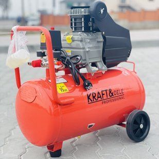 Компресор 50 л. масляний 2.8 кВт Kraft&Dele KD401 250 л/хв Польща 2115317327 фото