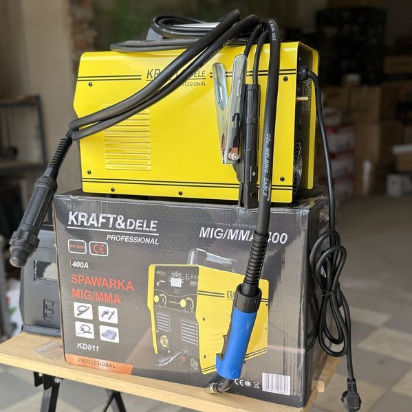 Зварювальний інверторний напівавтомат 400A, 6,1 кВт Kraft&Dele KD811 Польща 2680399112 фото
