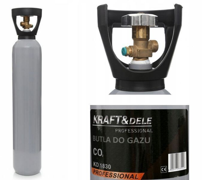 Балон газовий Kraft&Dele KD1830 CO2, 8 л Польща 2681050209 фото