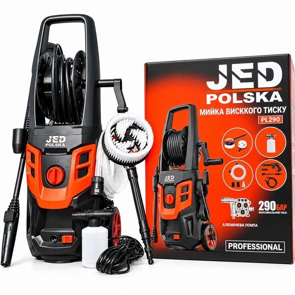 Мийка високого тиску 2.9 кВт 290 бар JED POLSKA PL290 2866018816 фото
