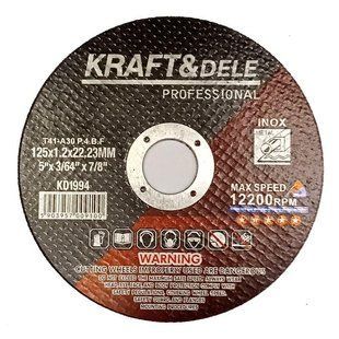 Круг відрізний Kraft&Dele KD1994 125x1.2x22,23 2115326166 фото