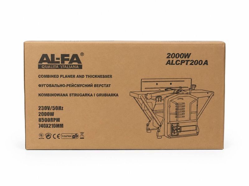 Фугувально-рейсмусовий верстат 200 мм, 2000W AL-FA ALCPT200A 3078052760 фото